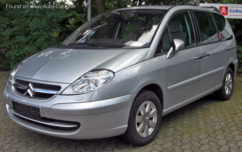 المواصفات والتفاصيل التقنية الكاملة 2008 Citroen C8 (Phase II, 2008) 2.2 HDi Biturbo (170 Hp) FAP