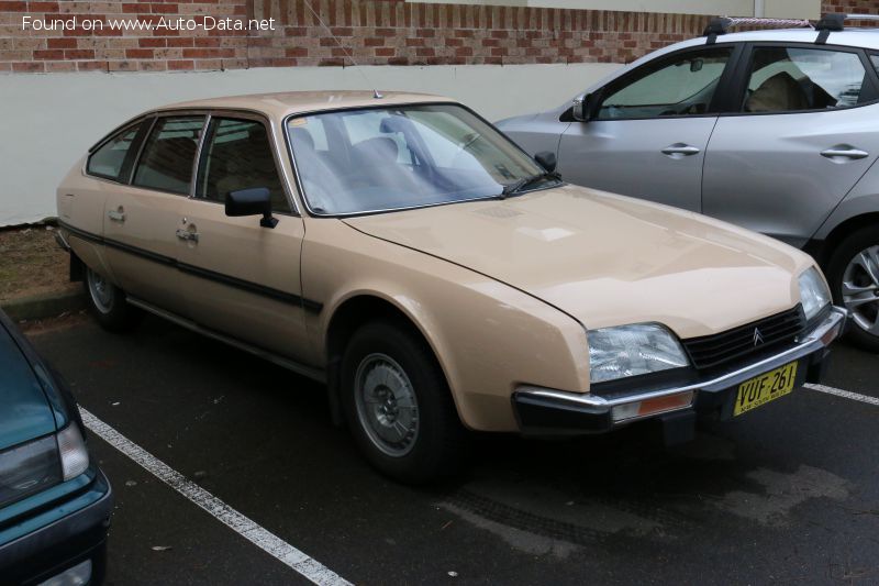 Vollständige Spezifikationen und technische Details 1984 Citroen CX I (Phase I, 1982) 25 GTi Turbo (168 Hp)