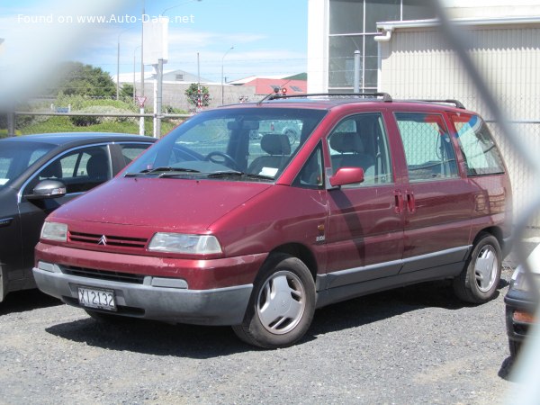 المواصفات والتفاصيل التقنية الكاملة 1996 Citroen Evasion (22) 2.1 TD (109 Hp)