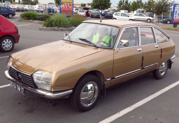 المواصفات والتفاصيل التقنية الكاملة 1975 Citroen GS X 2 (65 Hp)