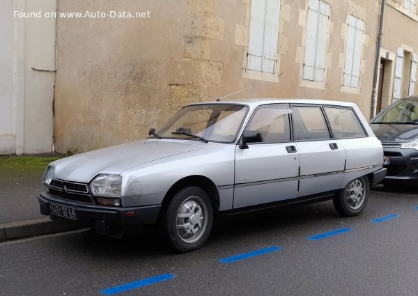 المواصفات والتفاصيل التقنية الكاملة 1980 Citroen GSA Break A Spezial (56 Hp)