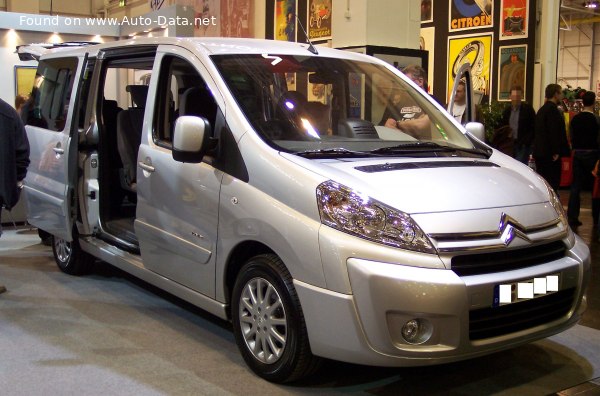 المواصفات والتفاصيل التقنية الكاملة 2007 Citroen Jumpy II Multispace 2.0 16V (140 Hp) L1 9 Seat