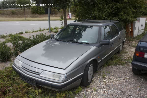 Full specifications and technical details 1991 Citroen XM Break (Y3) 2.1 Turbo D12 (110 Hp)