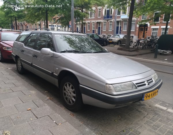 Full specifications and technical details 1994 Citroen XM Break (Y4) 2.5 Turbo D (129 Hp)