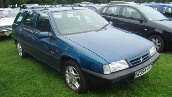 Spécifications complètes et détails techniques 1994 Citroen ZX Break (N2, Phase II) 1.9 TD (92 Hp)