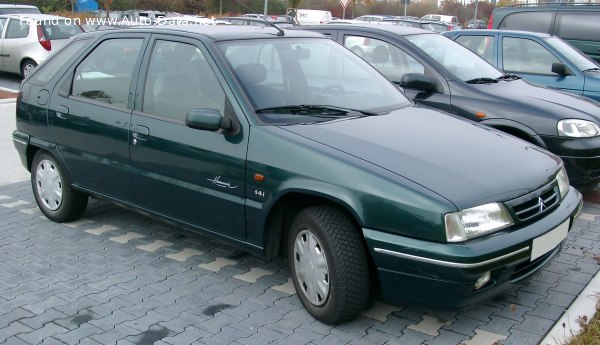 Full specifications and technical details 1992 Citroen ZX (N2, Phase I) 3-door 1.1 (60 Hp)