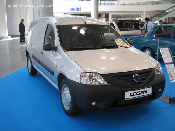 المواصفات والتفاصيل التقنية الكاملة 2007 Dacia Logan I Van 1.6 (87 Hp)