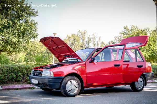 Full specifications and technical details 1995 Dacia Nova 1.6 (72 Hp)