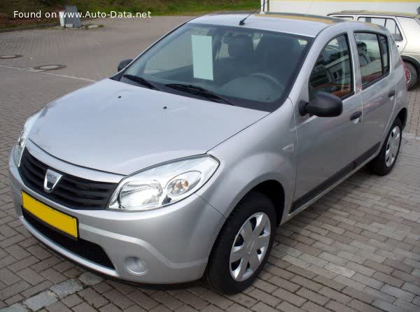 المواصفات والتفاصيل التقنية الكاملة 2009 Dacia Sandero I 1.5 dCi (68 Hp)