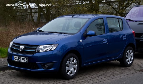 Full specifications and technical details 2015 Dacia Sandero II 1.2 (75 Hp)