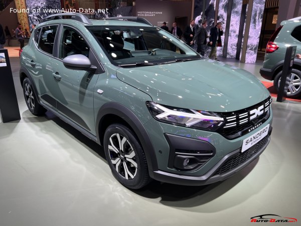 المواصفات والتفاصيل التقنية الكاملة 2022 Dacia Sandero III Stepway (facelift 2022) 1.0 TCe 90 (91 Hp) CVT