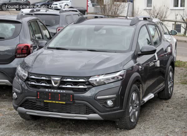 Spécifications complètes et détails techniques 2021 Dacia Sandero III Stepway 1.0 TCe (91 Hp) CVT