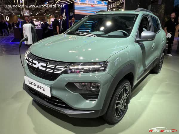 Vollständige Spezifikationen und technische Details 2023 Dacia Spring (facelift 2022) 26.8 kWh (65 Hp) Electric