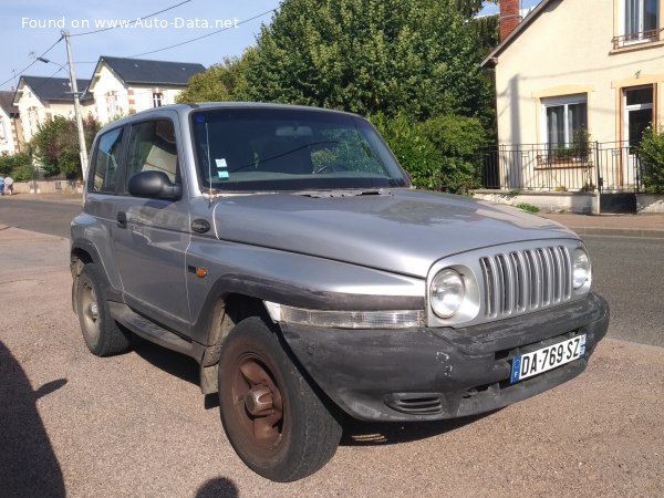 المواصفات والتفاصيل التقنية الكاملة 1999 Daewoo Korando (KJ) 2.3 (143 Hp) Automatic