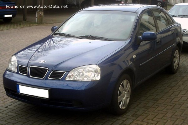 Full specifications and technical details 2003 Daewoo Nubira III 1.8 i 16V (122 Hp)