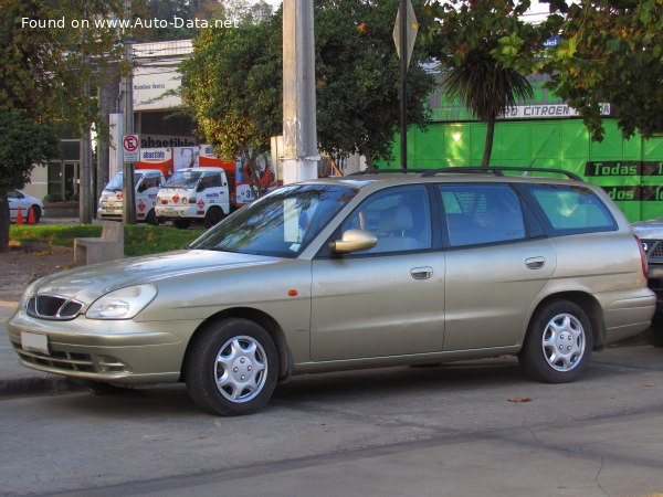 Full specifications and technical details 2002 Daewoo Nubira Wagon II 2.0 i 16V CDX (126 Hp) Automatic