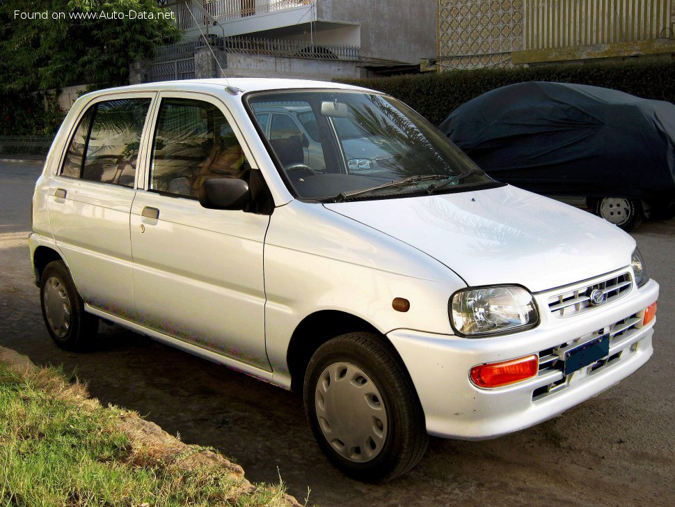 Full specifications and technical details 1995 Daihatsu Cuore (L501) 0.8 i (44 Hp) Automatic