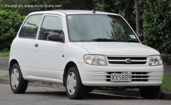 Full specifications and technical details 2000 Daihatsu Mira (GL800) 0.7 i (48 Hp)