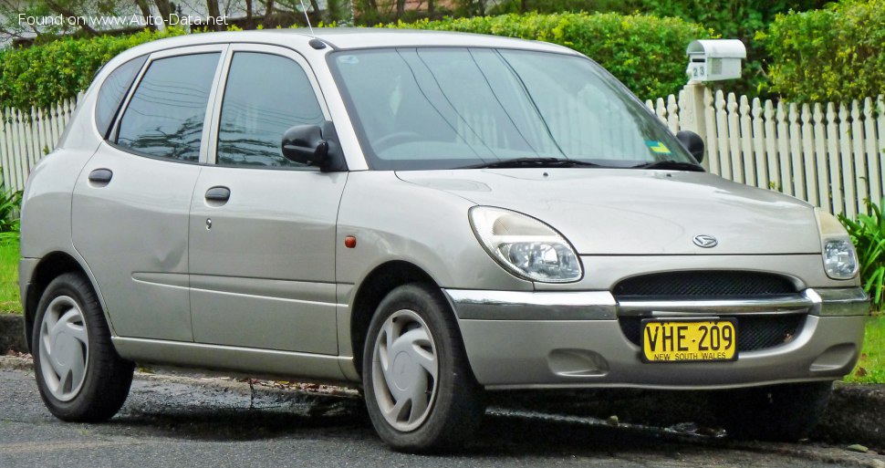 المواصفات والتفاصيل التقنية الكاملة 1998 Daihatsu Storia (M1) 1.0 i (64 Hp)