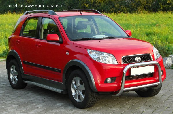 المواصفات والتفاصيل التقنية الكاملة 2006 Daihatsu Terios II 1.5 i 16V (105 Hp)