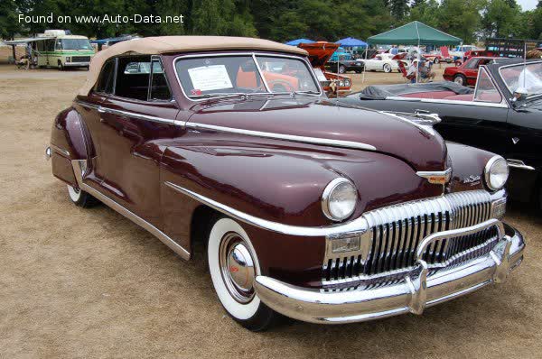 المواصفات والتفاصيل التقنية الكاملة 1946 DeSoto Custom Convertible Club Coupe 3.9 (109 Hp)