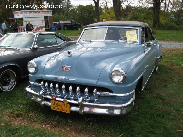 Spécifications complètes et détails techniques 1951 DeSoto Custom II Convertible Coupe 4.1 (116 Hp) Tip-Toe Shift