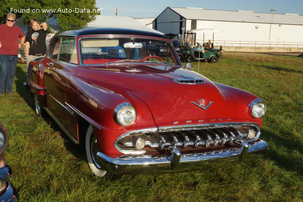 Spécifications complètes et détails techniques 1953 DeSoto Firedome Club Coupe (facelift 1954) 4.5 V8 (170 Hp)