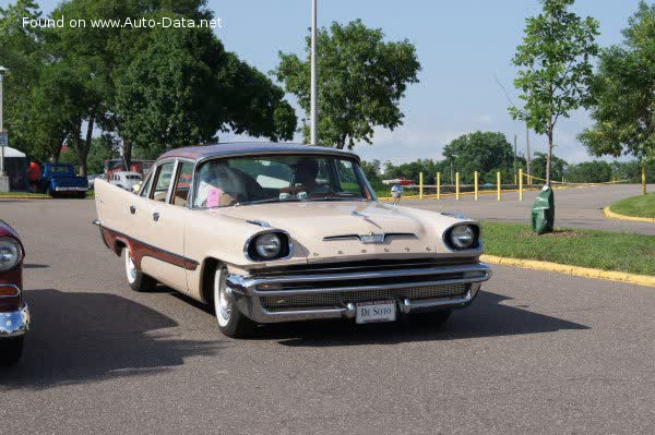 المواصفات والتفاصيل التقنية الكاملة 1956 DeSoto Firedome III Four-Door Sedan 5.6 V8 (270 Hp)