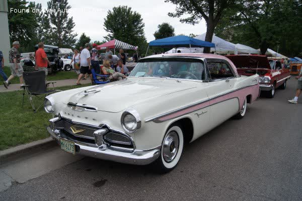Full specifications and technical details 1955 DeSoto Firedome Two-Door Seville 5.4 V8 (230 Hp)