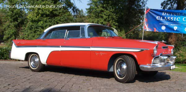 المواصفات والتفاصيل التقنية الكاملة 1955 DeSoto Fireflite II Four-Door Sportsman 5.4 V8 (255 Hp) PowerFlite