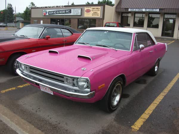Full specifications and technical details 1970 Dodge Dart IV Swinger Hardtop (facelift 1970) 5.2 V8 (230 Hp)