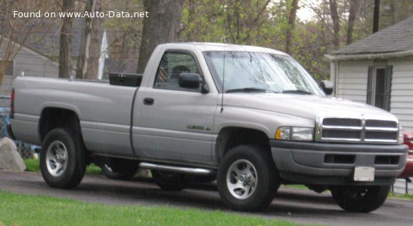 المواصفات والتفاصيل التقنية الكاملة 1994 Dodge Ram 1500 Regular Cab Long Bed (BR/BE) 5.9 V8 (230 Hp) 4x4 Automatic