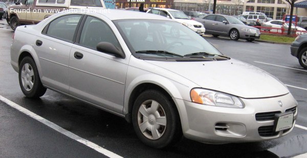 المواصفات والتفاصيل التقنية الكاملة 2001 Dodge Stratus II 2.4 (152 Hp) Automatic