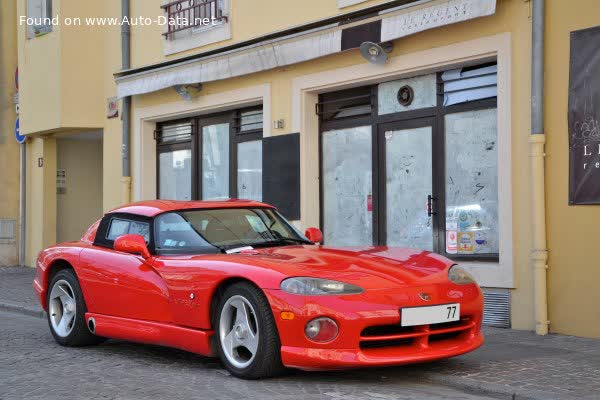 Full specifications and technical details 1991 Dodge Viper SR I 8.0 V10 (406 Hp)