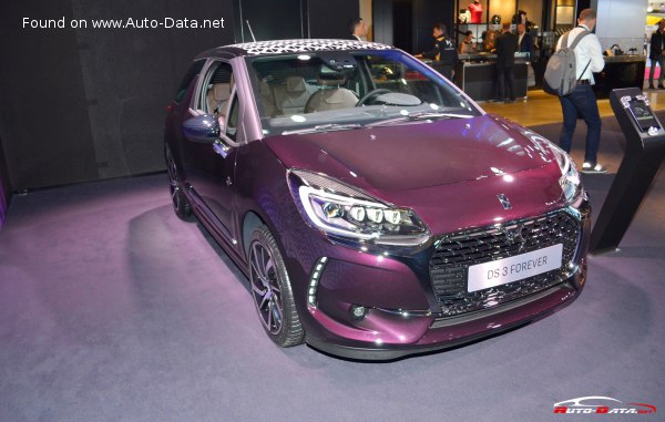 Full specifications and technical details 2016 DS 3 1.6 BlueHDi (99 Hp) Stop&Start