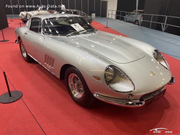 Spécifications complètes et détails techniques 1964 Ferrari 275 GTB GTB 3.3 V12 (280 Hp)