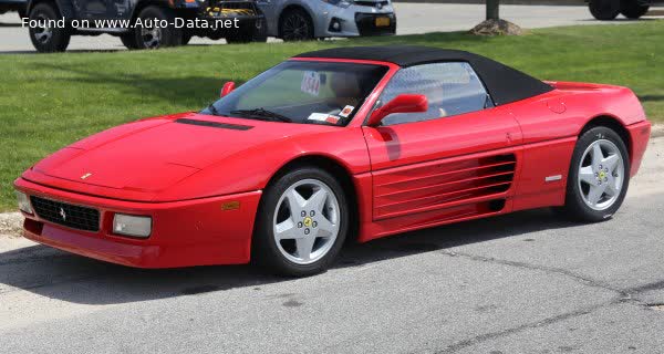 Spécifications complètes et détails techniques 1993 Ferrari 348 Spider 3.4 V8 (320 Hp)