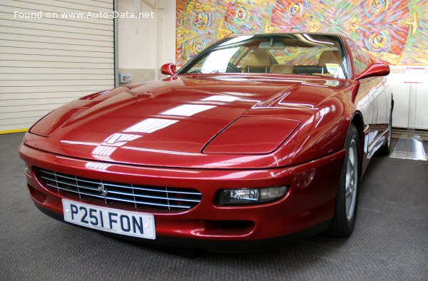 Full specifications and technical details 1996 Ferrari 456 GTA 5.5 V12 (442 Hp) Automatic