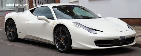 Vollständige Spezifikationen und technische Details 2009 Ferrari 458 Italia 4.5 V8 (570 Hp)