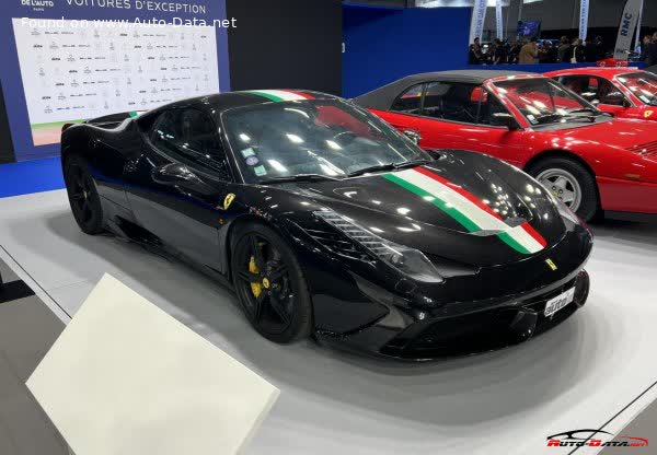 Full specifications and technical details 2013 Ferrari 458 Speciale 4.5 V8 (605 Hp)