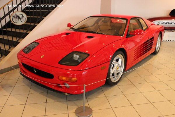 Full specifications and technical details 1994 Ferrari 512 M F512 M (440 Hp)