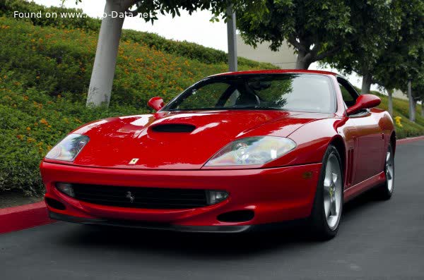 Spécifications complètes et détails techniques 1996 Ferrari 550 Maranello 5.5 V12 (485 Hp)
