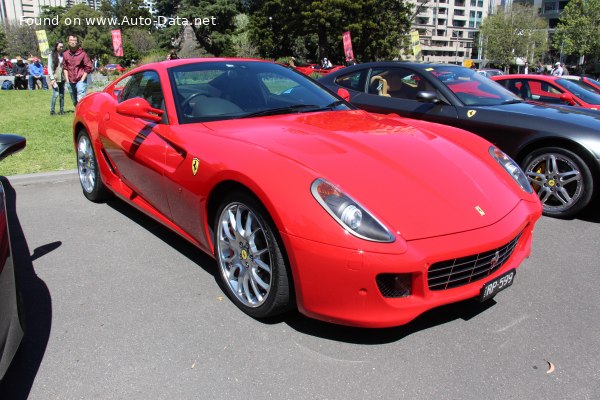 Full specifications and technical details 2006 Ferrari 599 GTB Fiorano 6.0 V12 (620 Hp) Automatic