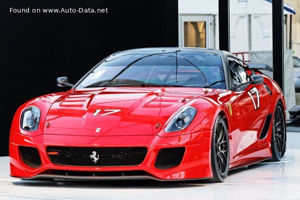 Full specifications and technical details 2009 Ferrari 599XX 6.0 V12 (730 Hp)