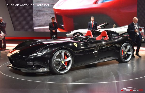 Full specifications and technical details 2019 Ferrari Monza SP SP1 6.5 V12 (810 Hp) Automatic