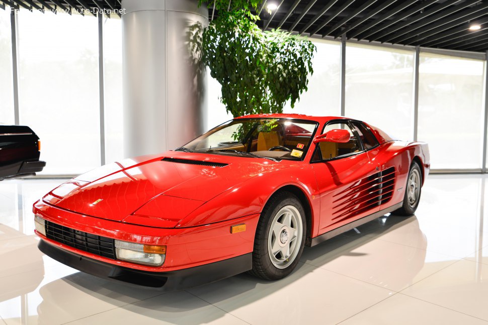 Full specifications and technical details 1984 Ferrari Testarossa 4.9 i V12 48V (380 Hp)