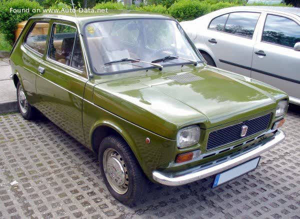 Full specifications and technical details 1971 Fiat 127 0.9 (40 Hp)