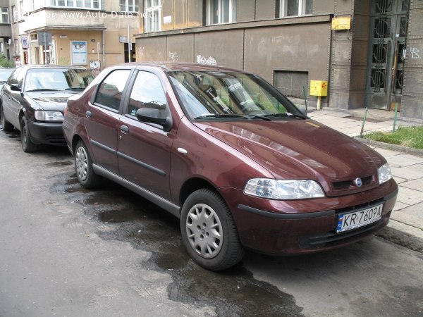 Full specifications and technical details 2003 Fiat Albea 1.4 i (77 Hp)