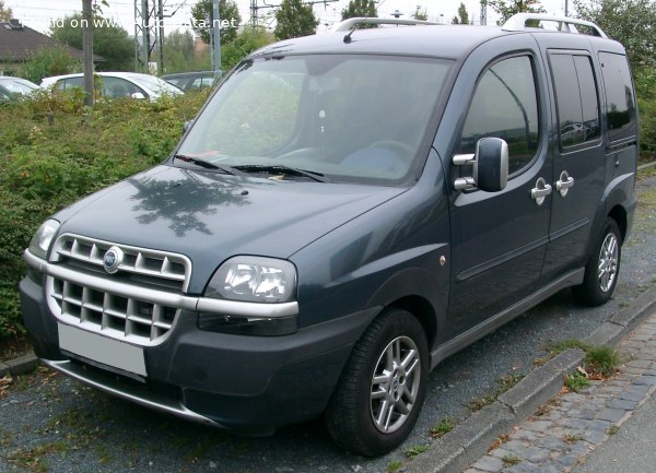 Full specifications and technical details 2001 Fiat Doblo I 1.2 8V (65 Hp)