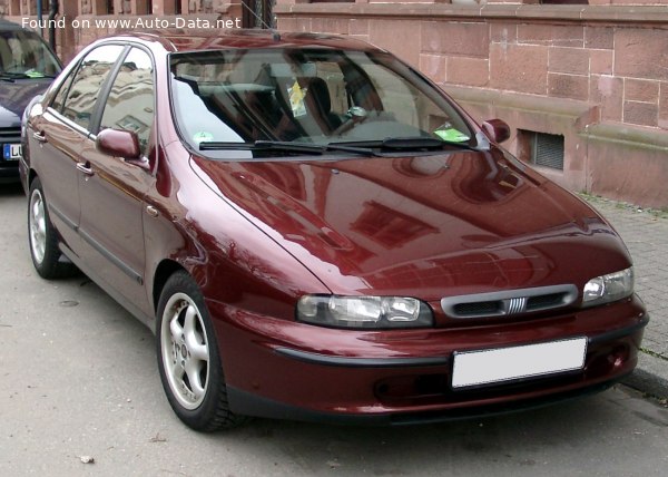 Full specifications and technical details 1996 Fiat Marea (185) 1.4 80 12V (80 Hp)